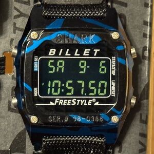 Freestyle Shark BILLET Aluminum Digital Men's Unisex Surf Watch Extra Band *NEW*